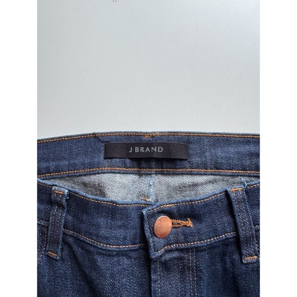 J BRAND Valentina Everlast Dark Rinse High Rise Flare Flared Jeans, Size 28 - Picture 12 of 16